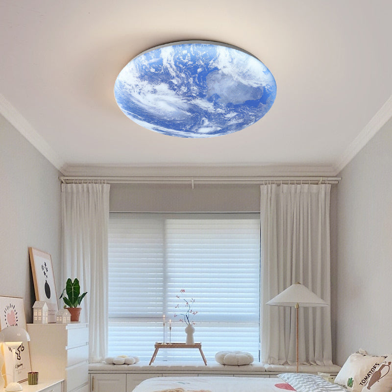 Lunaro Houten LED Plafondlamp