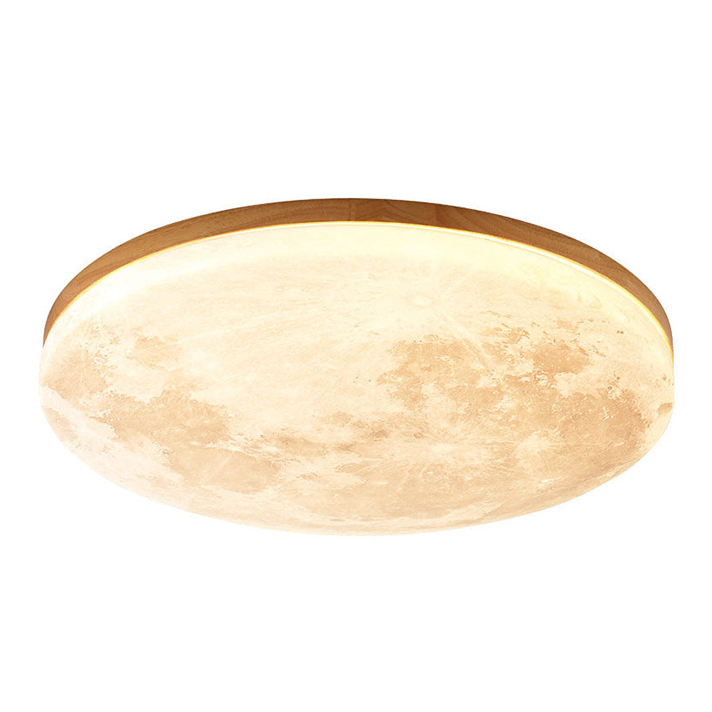 Lunaro Houten LED Plafondlamp