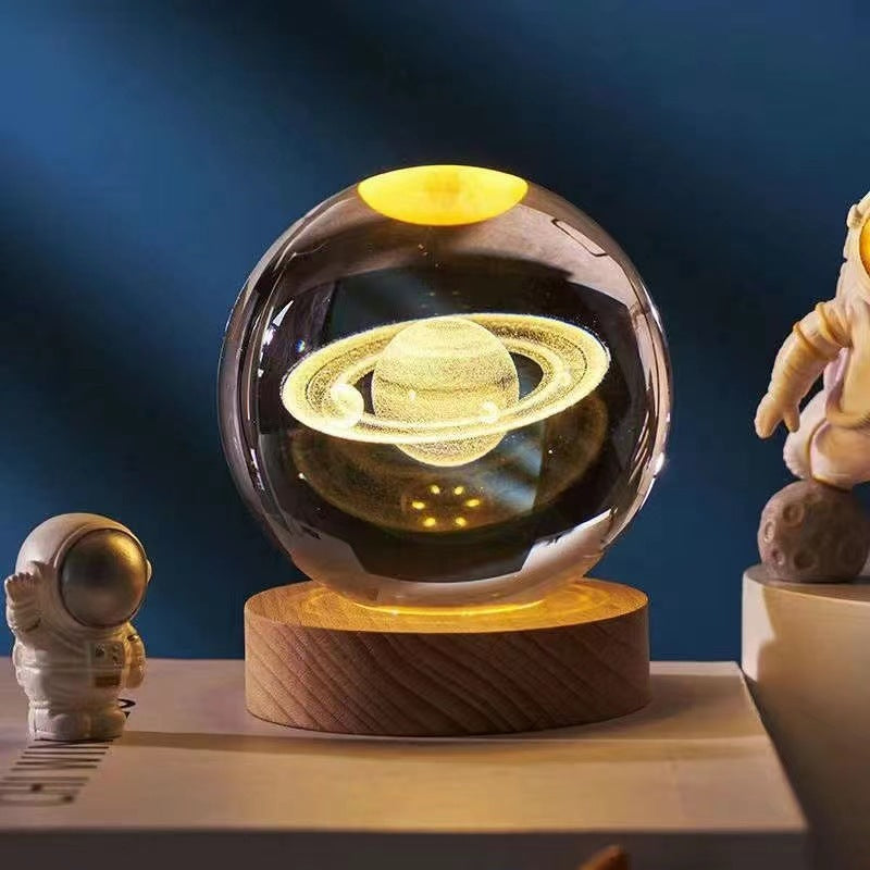 Kristallen Bol 3D Led-Nachtlamp