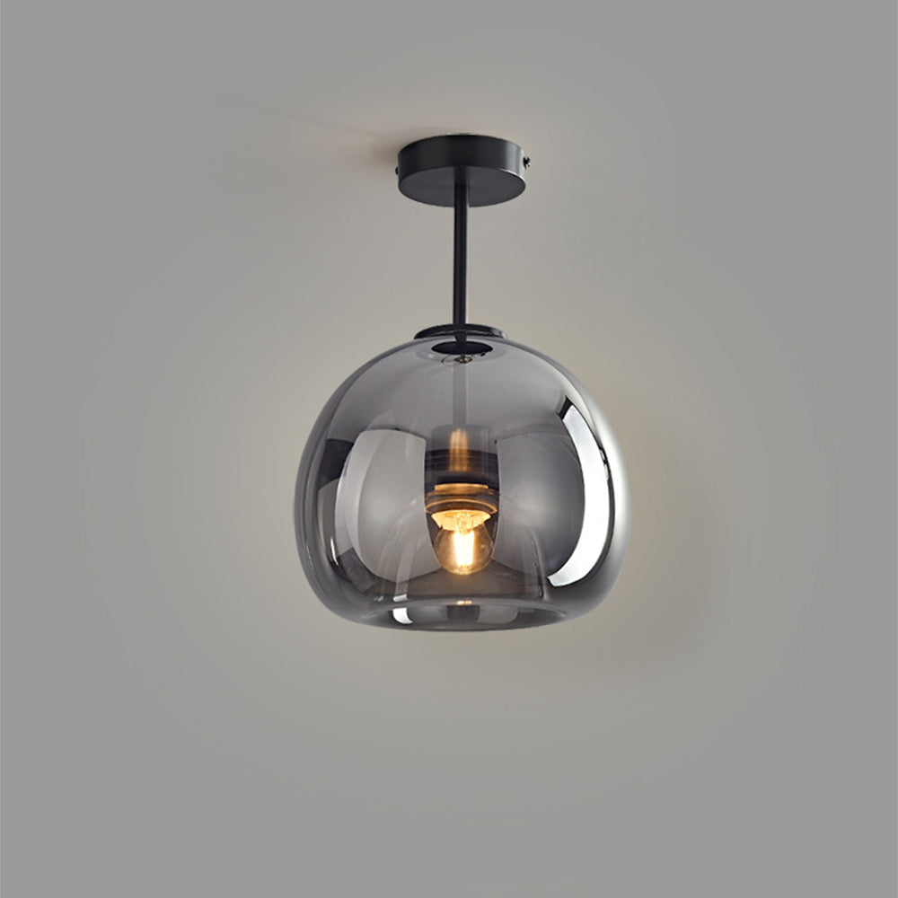 Glazen retro plafondlamp