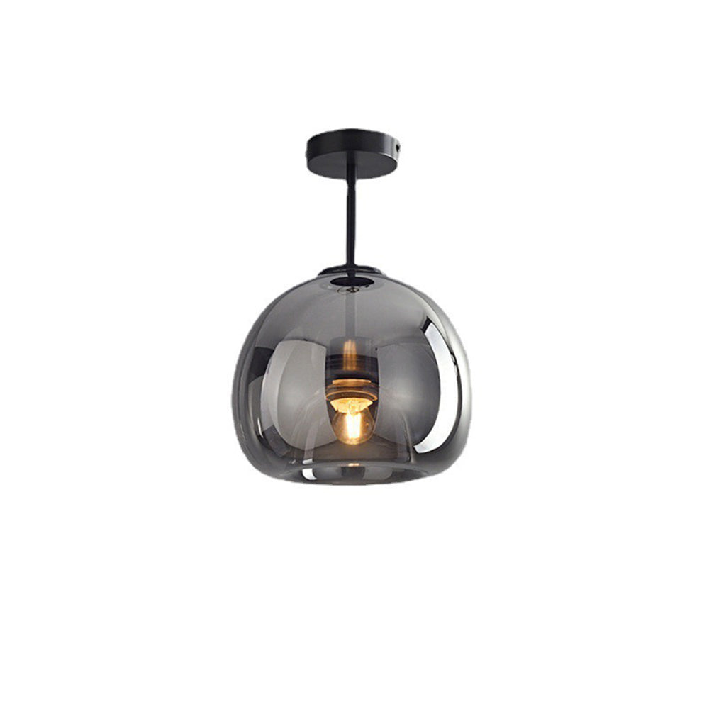 Glazen retro plafondlamp