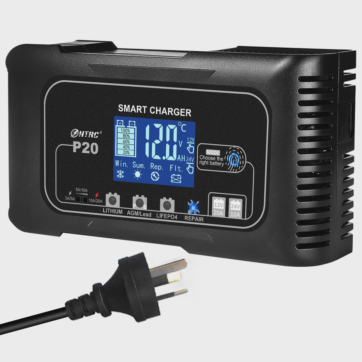 Slimme Automatische Acculader 12V/24V