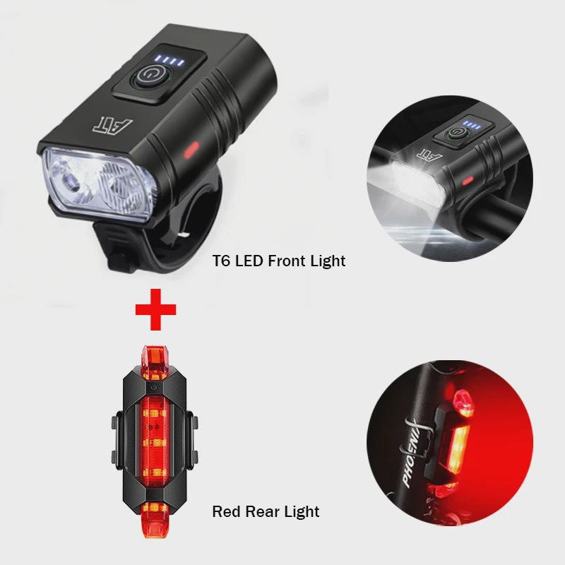 Oplaadbare LED Fietsvoorlamp Type-C