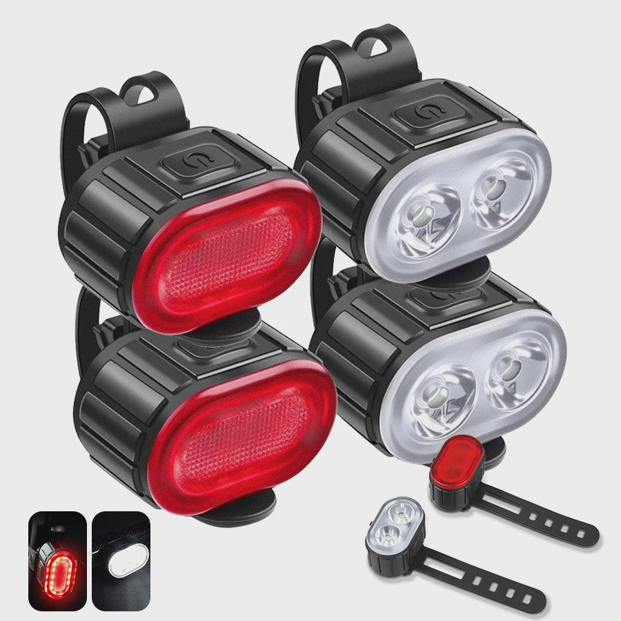 Oplaadbare Fietsverlichting Set met USB