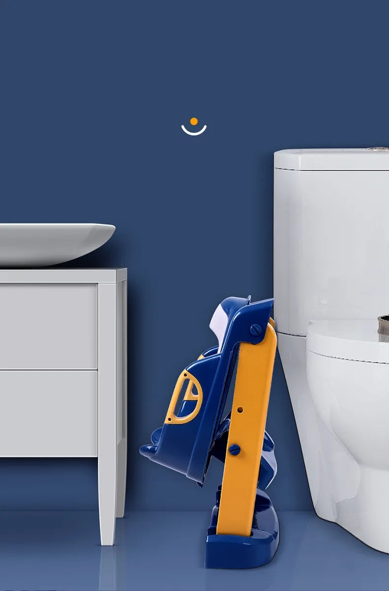 Toiletzitje met anti-slip ladder voor peuters