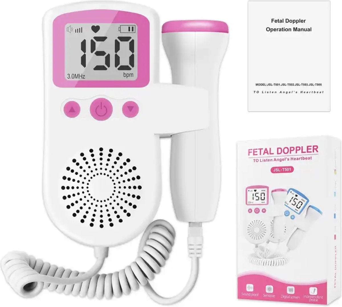 Baby Doppler draagbare hartslagmonitor