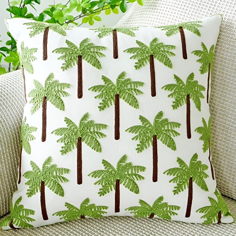 LeafLuxe Kussenhoes Met Bladerpatroon