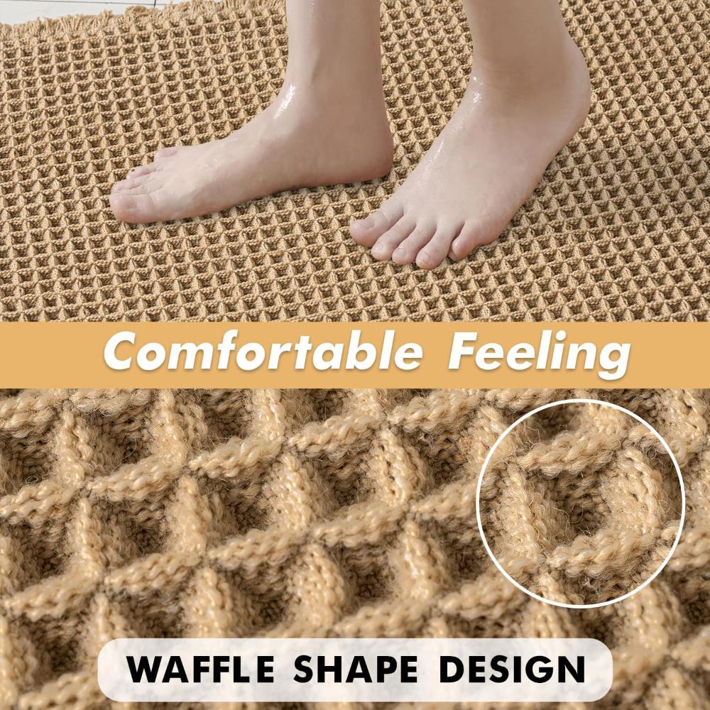 LuxeWeave wafelstructuur badmat