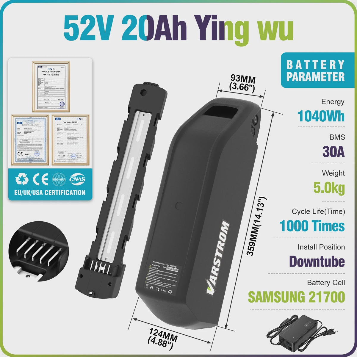 Lithium E-bike Accu