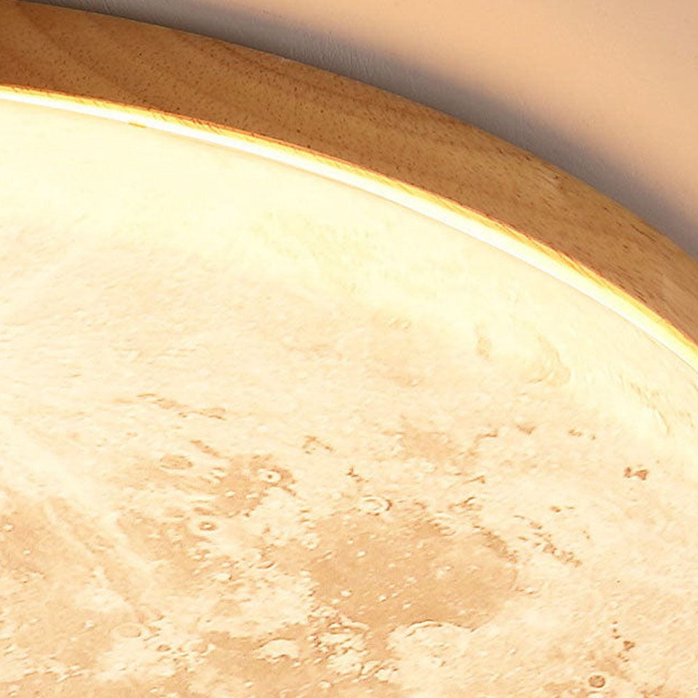 Lunaro Houten LED Plafondlamp