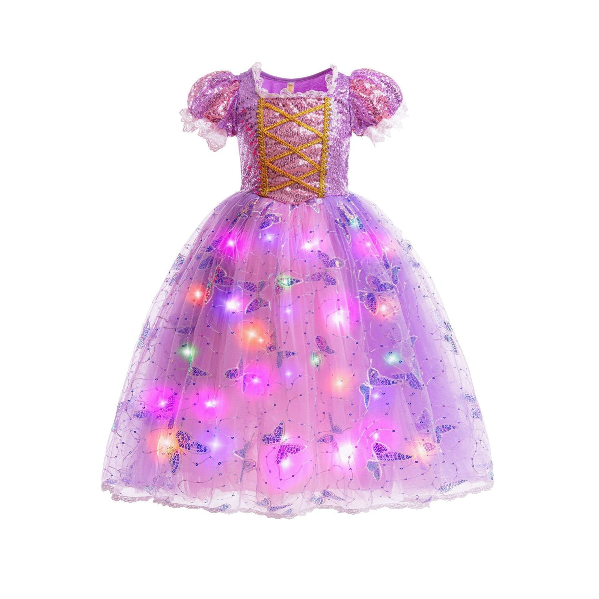Prinsessenjurk met lichtgevende effecten