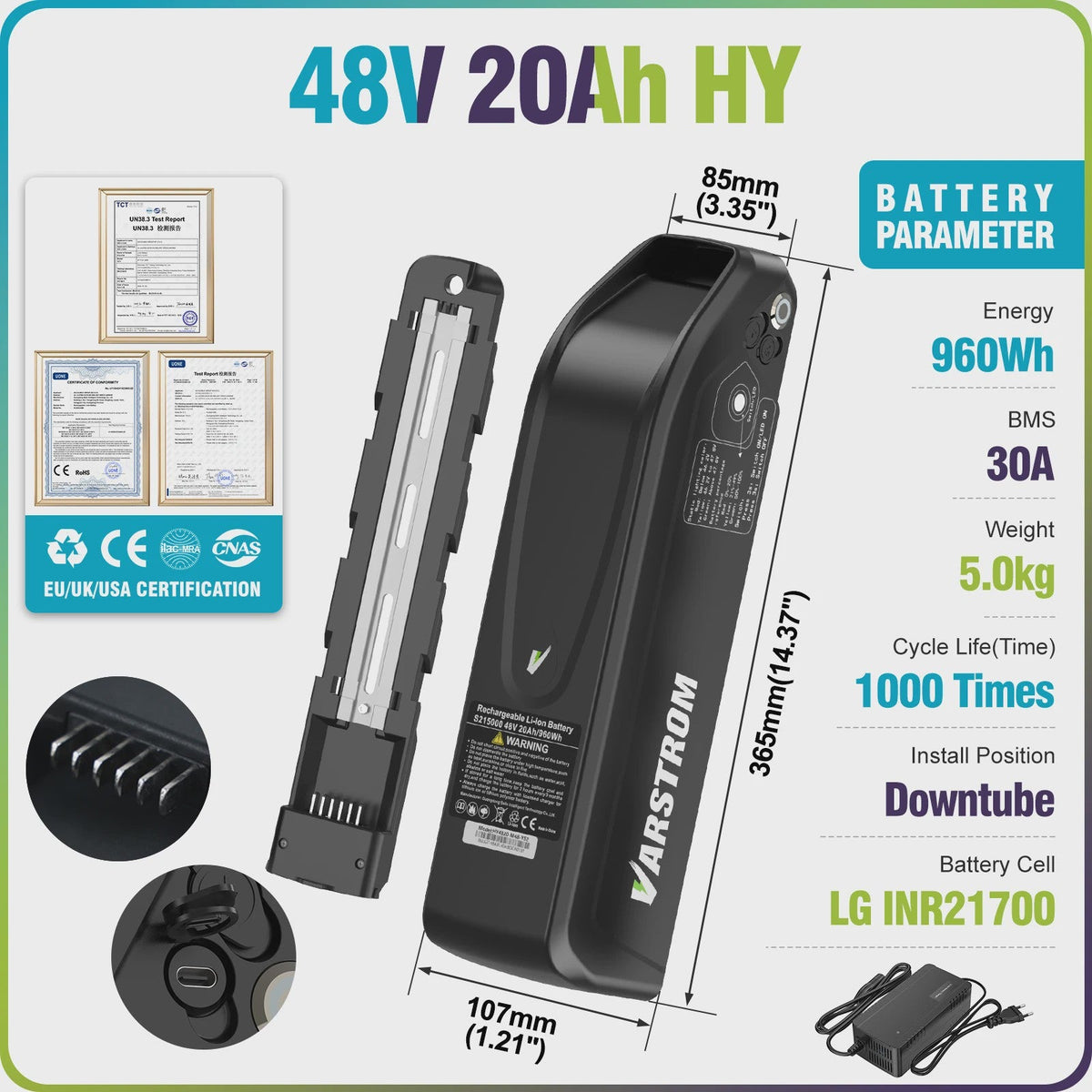 Lithium E-bike Accu
