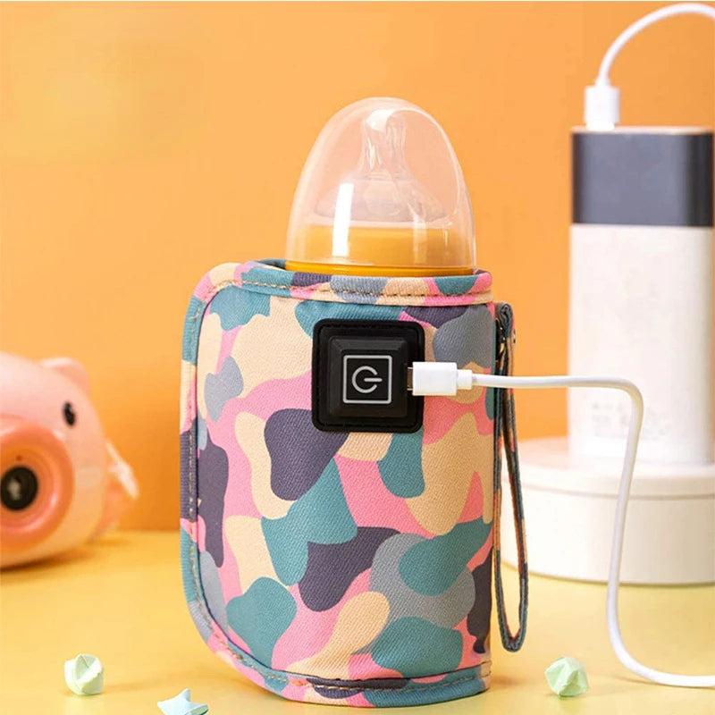 Draagbare USB-babyflessenwarmer