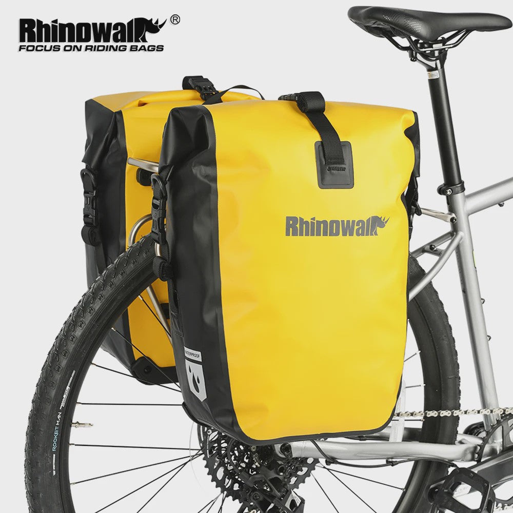 Waterdichte fietstas 27L met snelkoppeling
