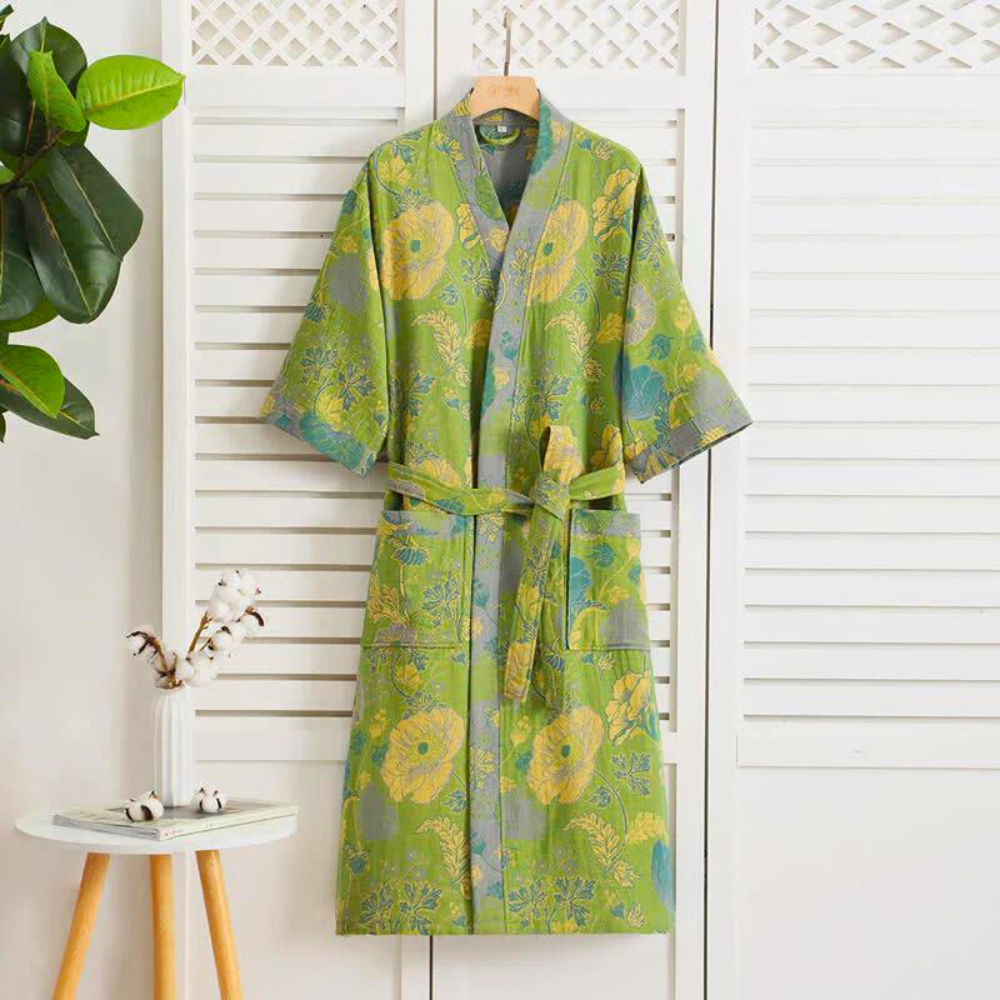 Dames Katoenen Kimono Kamerjas