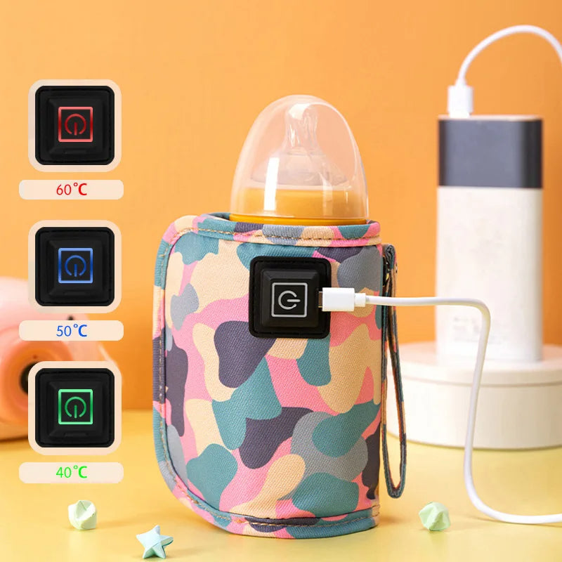 Draagbare USB-babyflessenwarmer