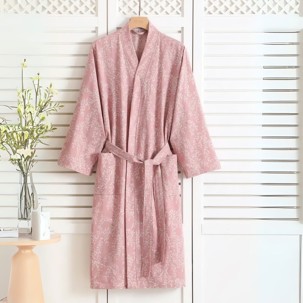 Katoenen Jacquard Badjas