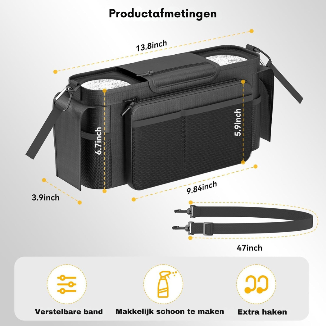 StrollEase handige kinderwagen organizer