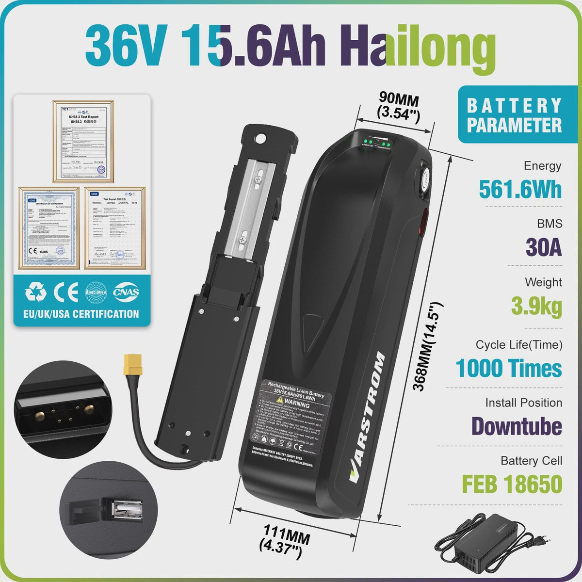 Lithium E-bike Accu