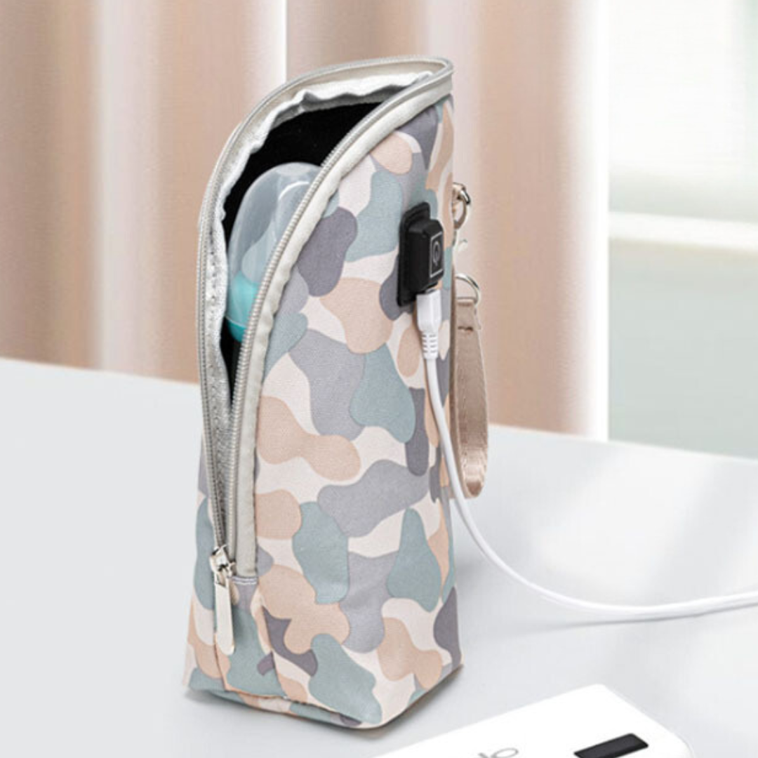 Draagbare USB-babyflessenwarmer