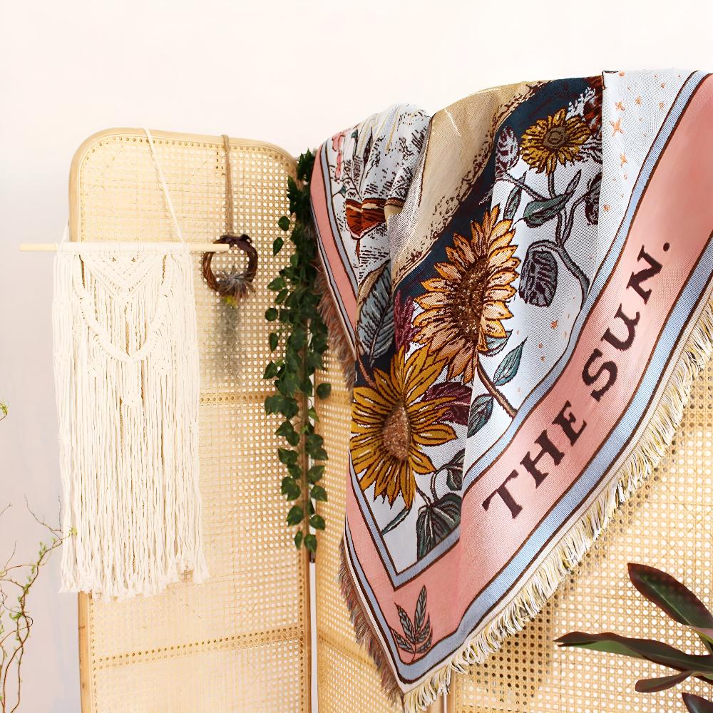 Boho Zon Wandkleed Plaid Deken