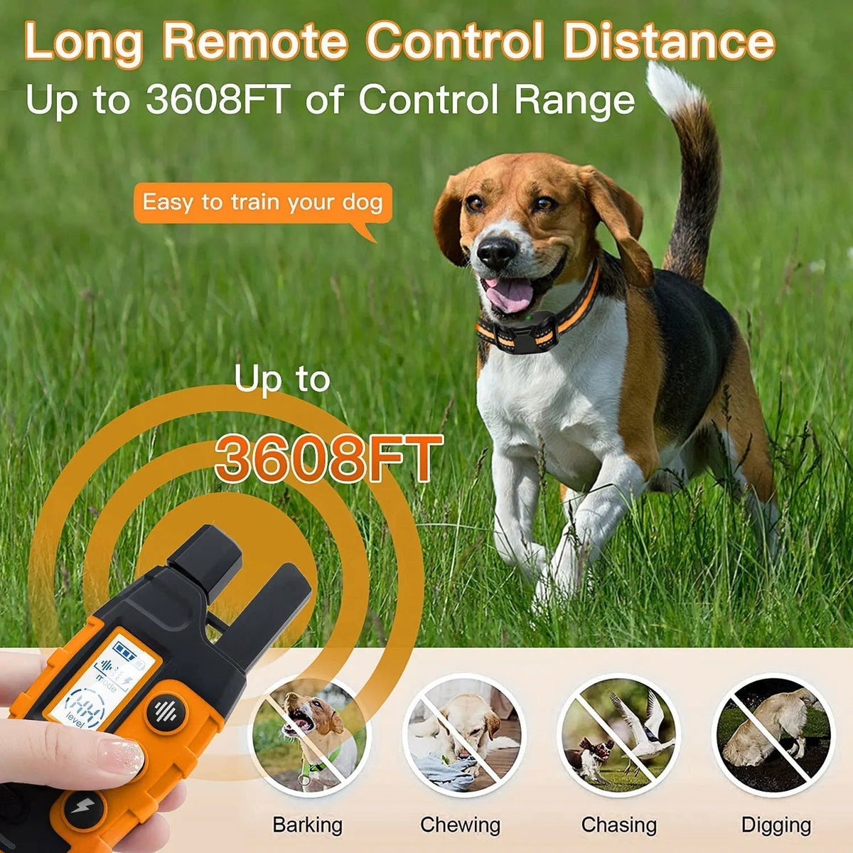 Elektronische Honden Trainingshalsband 1000m