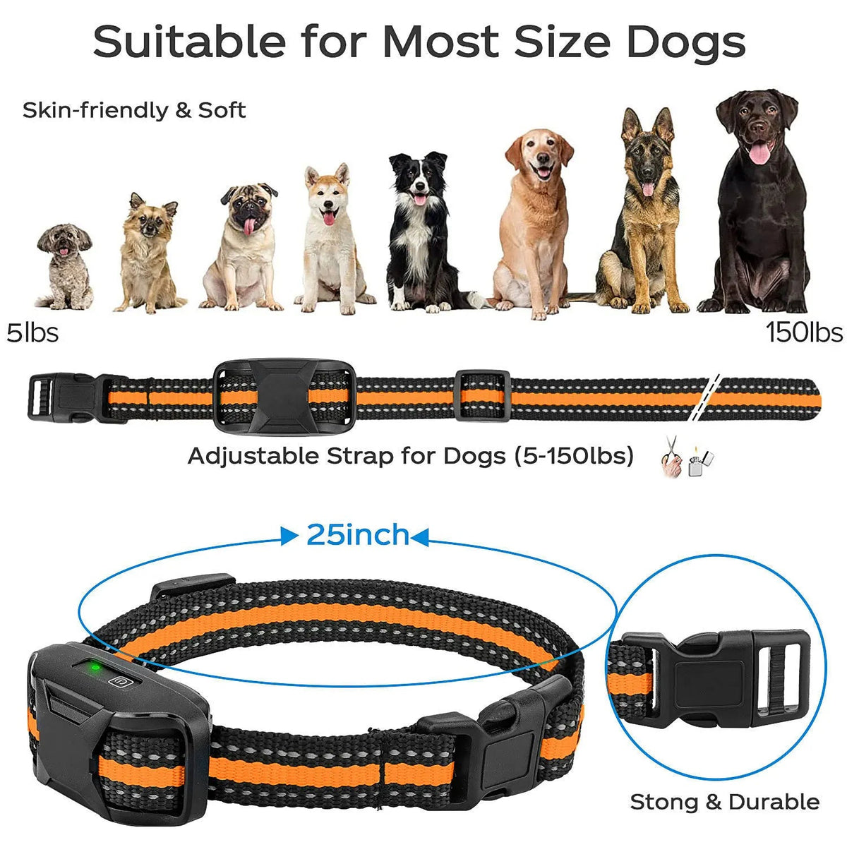 Elektronische Honden Trainingshalsband 1000m