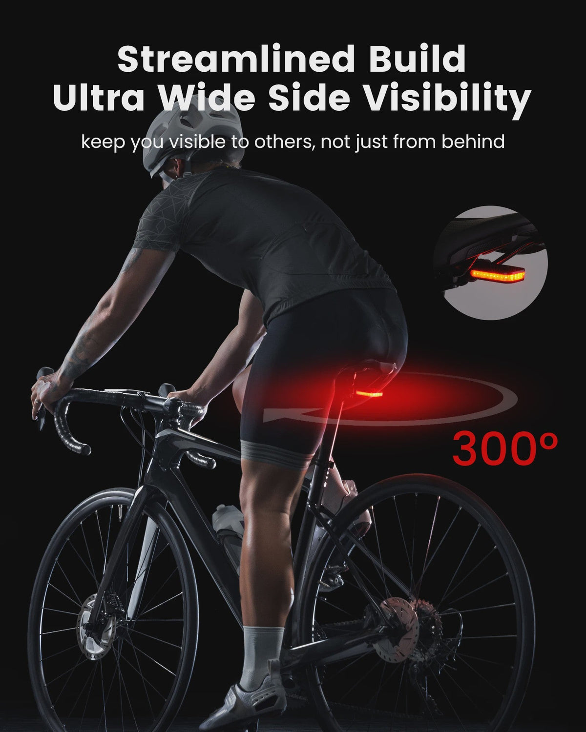CL01 Fiets Achterlicht met Remsensor