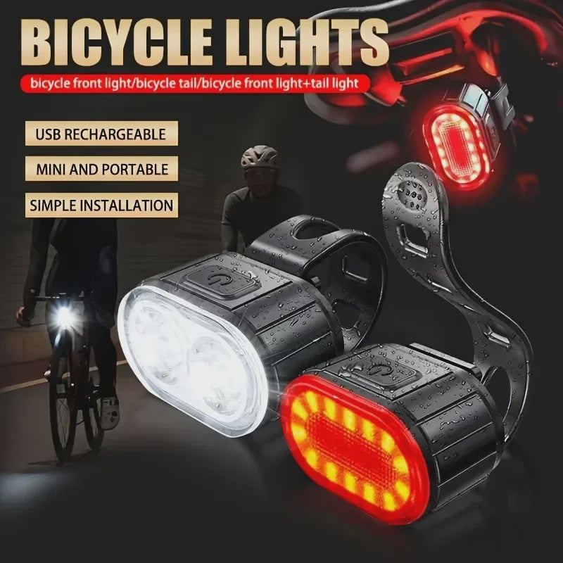 Oplaadbare Fietsverlichting Set met USB
