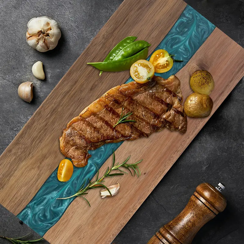 Acaciahouten Snijplank Met Resinaccent