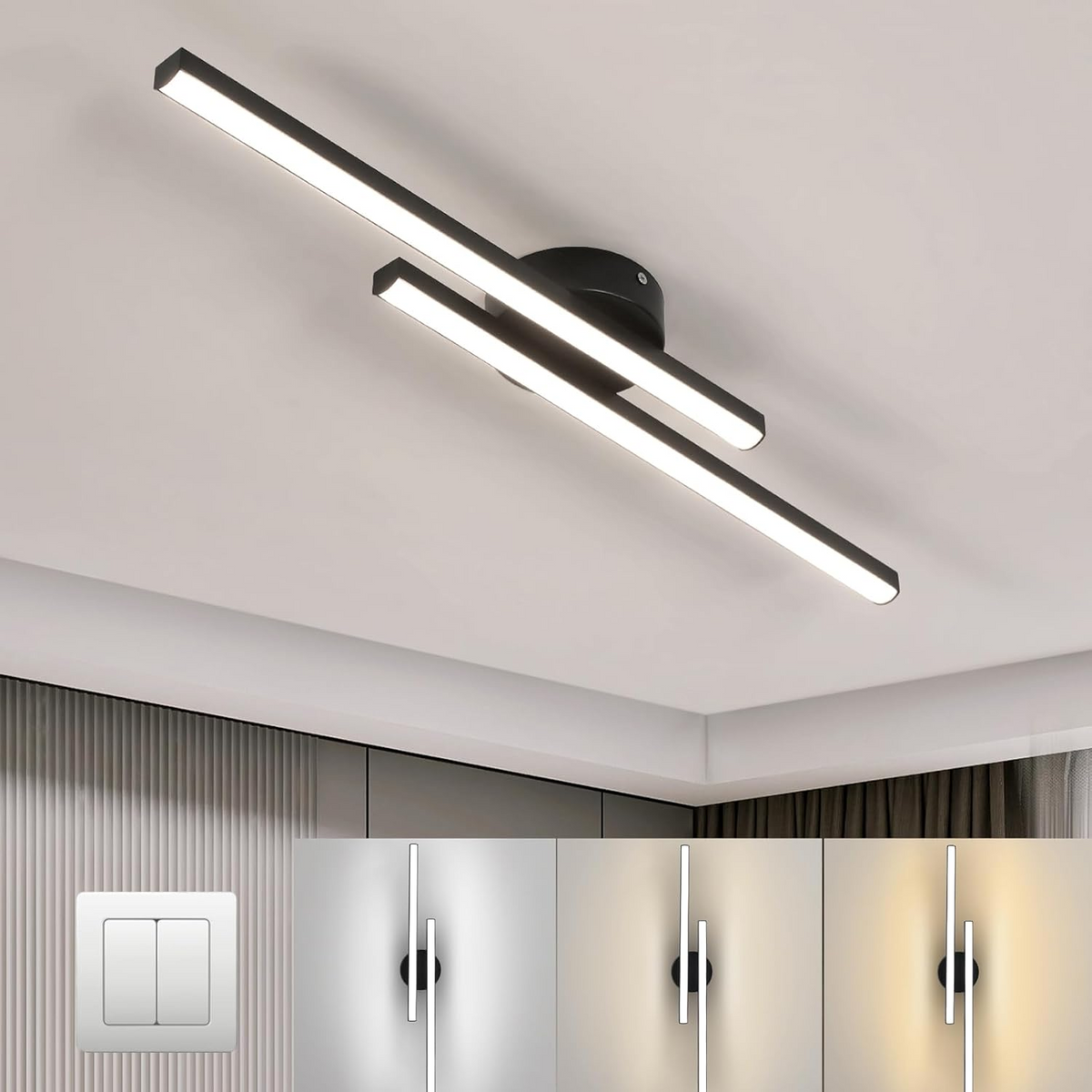 Langwerpige LED Plafondlamp