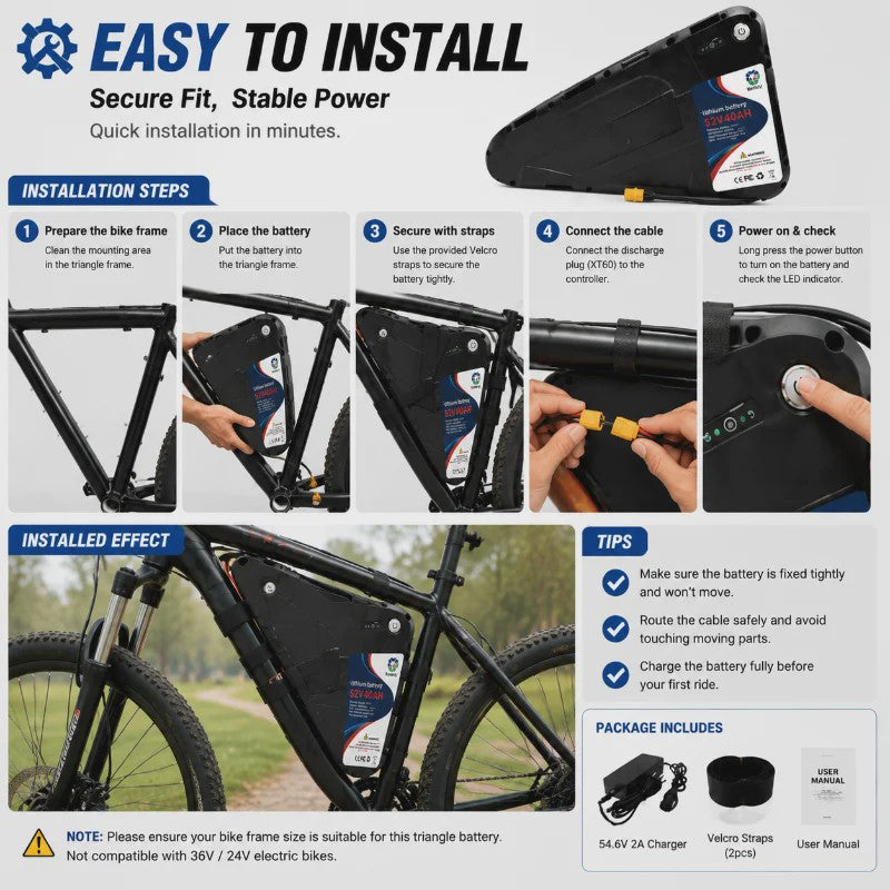 Lithium E-Bike Batterij