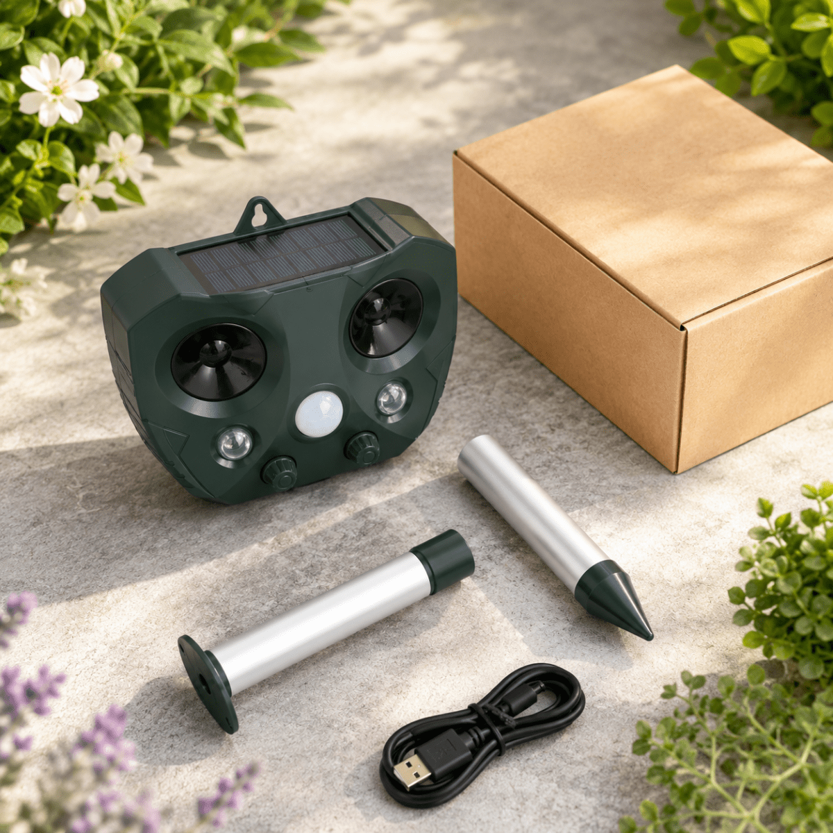 Solar Dierenverjager met PIR-Sensor