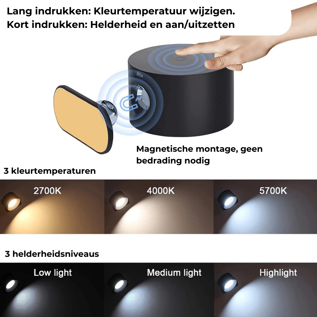 LumaSphere draadloze wandlamp