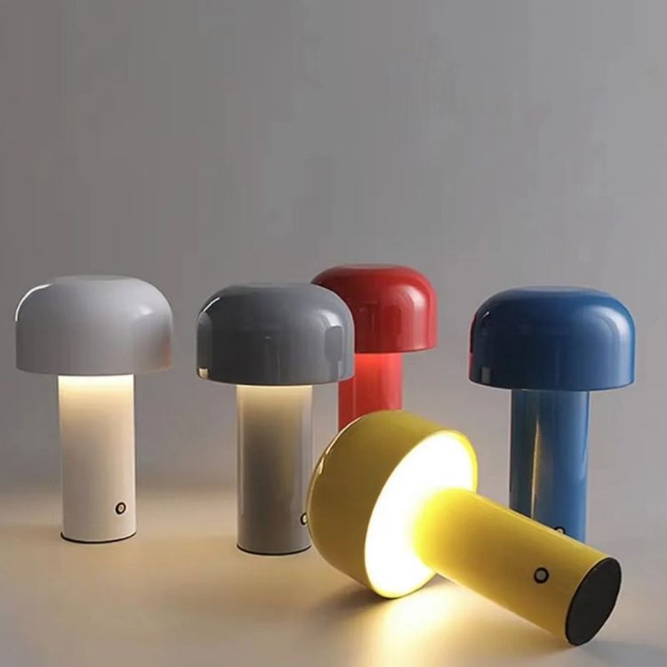 HaloGleam draadloze paddenstoel tafellamp