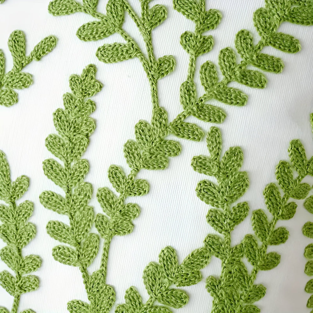 LeafLuxe Kussenhoes Met Bladerpatroon