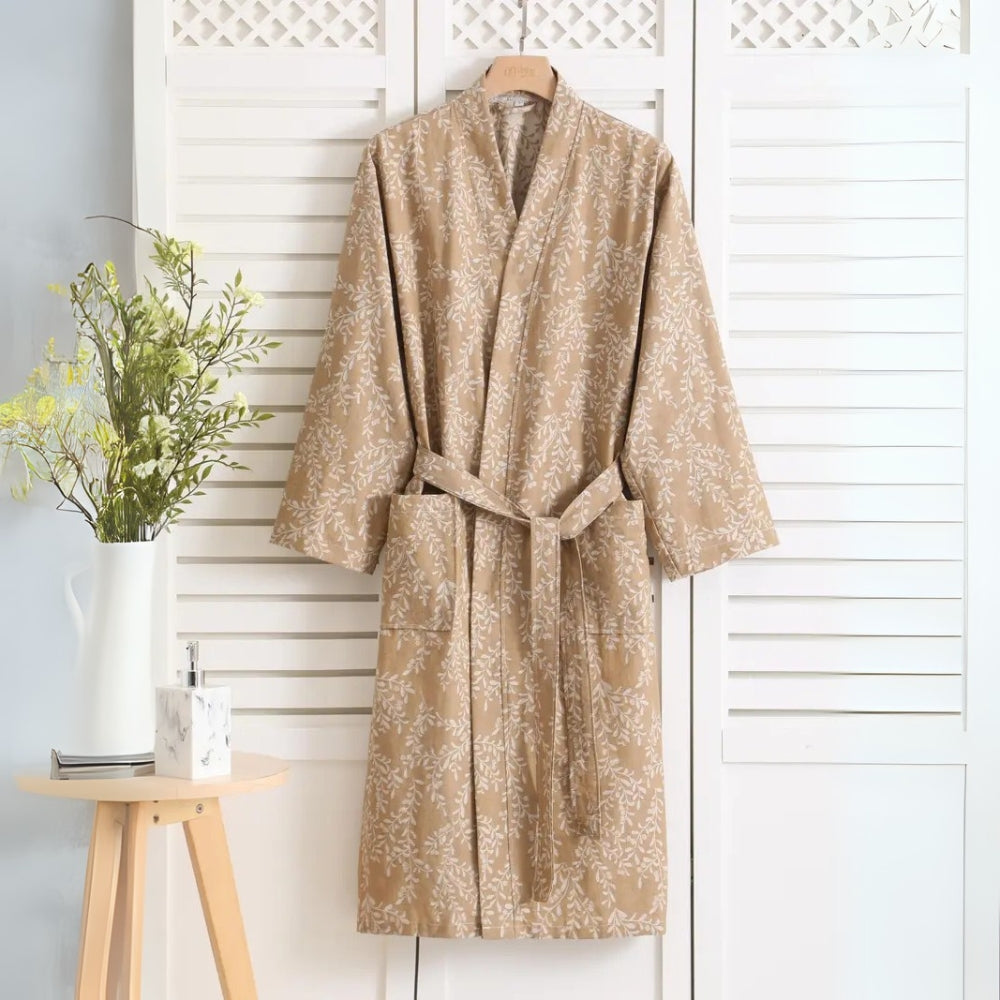 Katoenen Jacquard Badjas