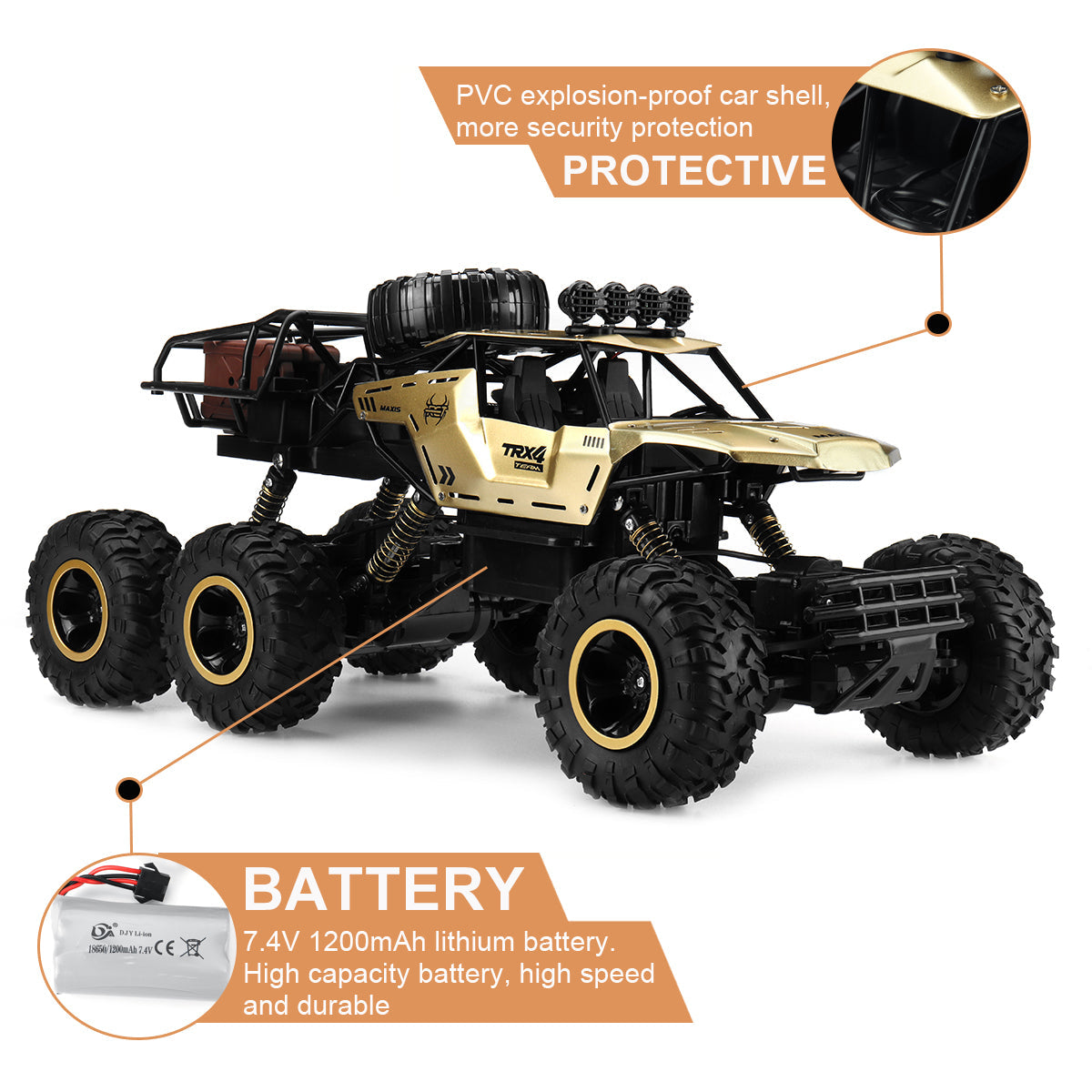 6WD RC Monstertruck