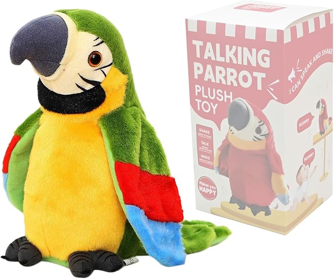 Interactieve Pratende Papegaai Knuffel