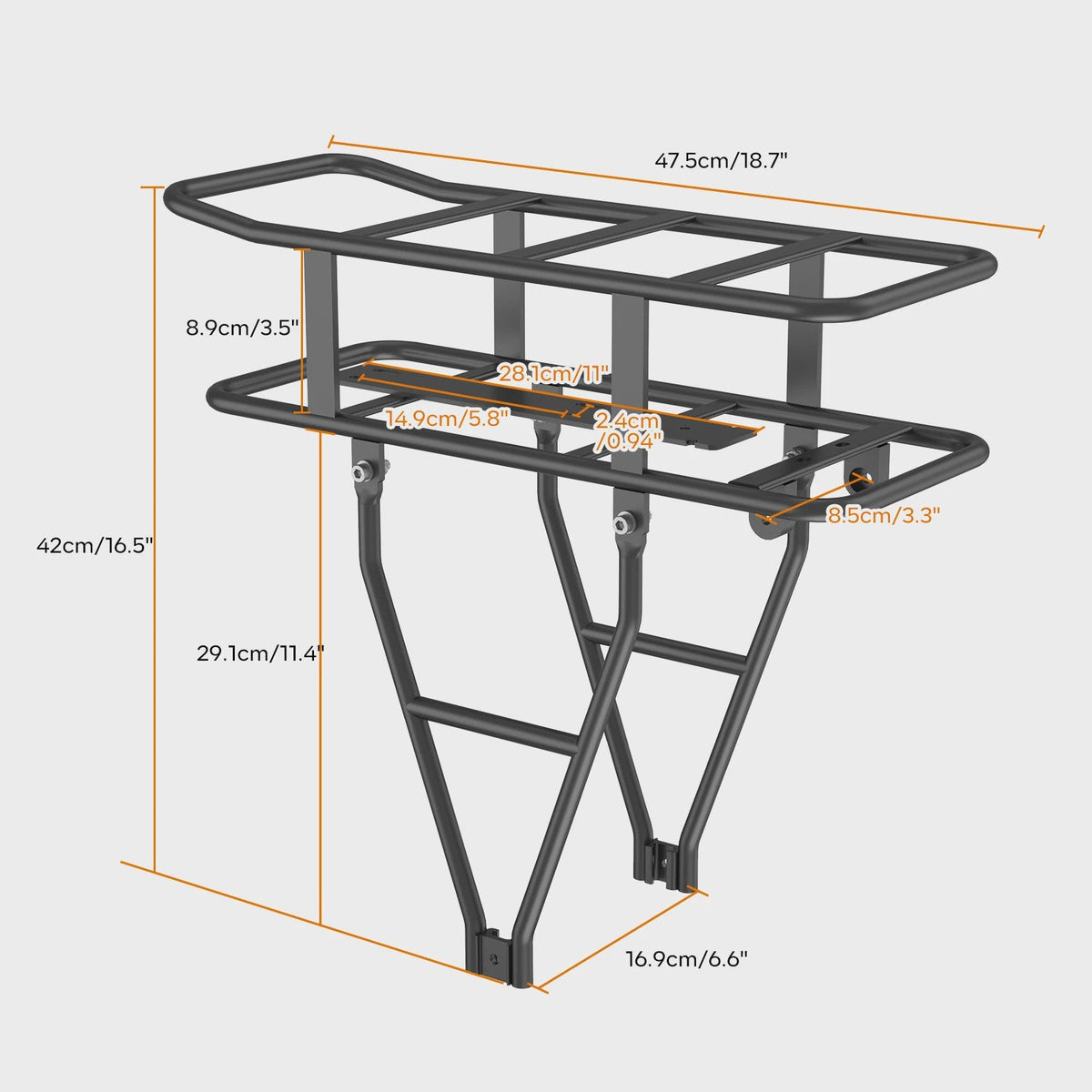 Lithium E-Bike Achterdrager Batterij