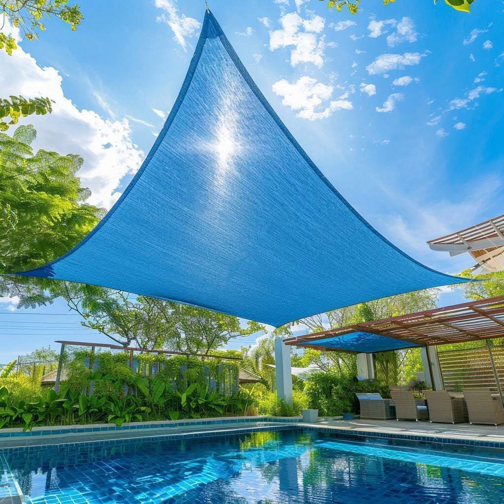 Rechthoekig schaduwdoek voor tuin en terras