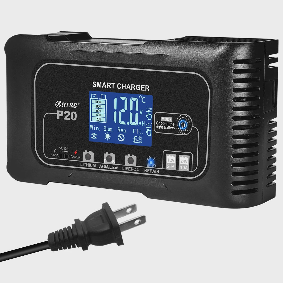 Slimme Automatische Acculader 12V/24V