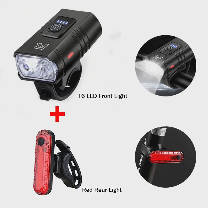 Oplaadbare LED Fietsvoorlamp Type-C