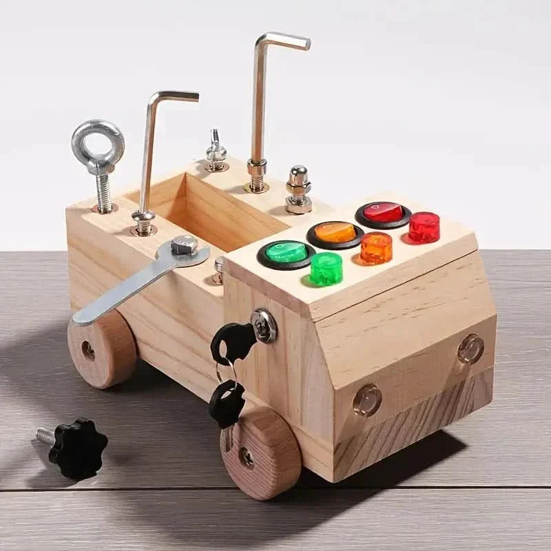 Montessori interactief houten speelbord