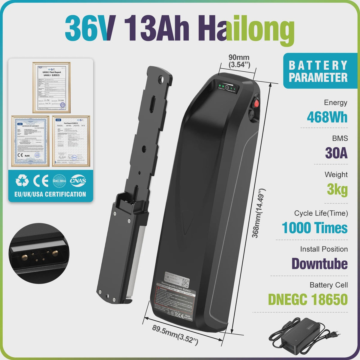 Lithium E-bike Accu