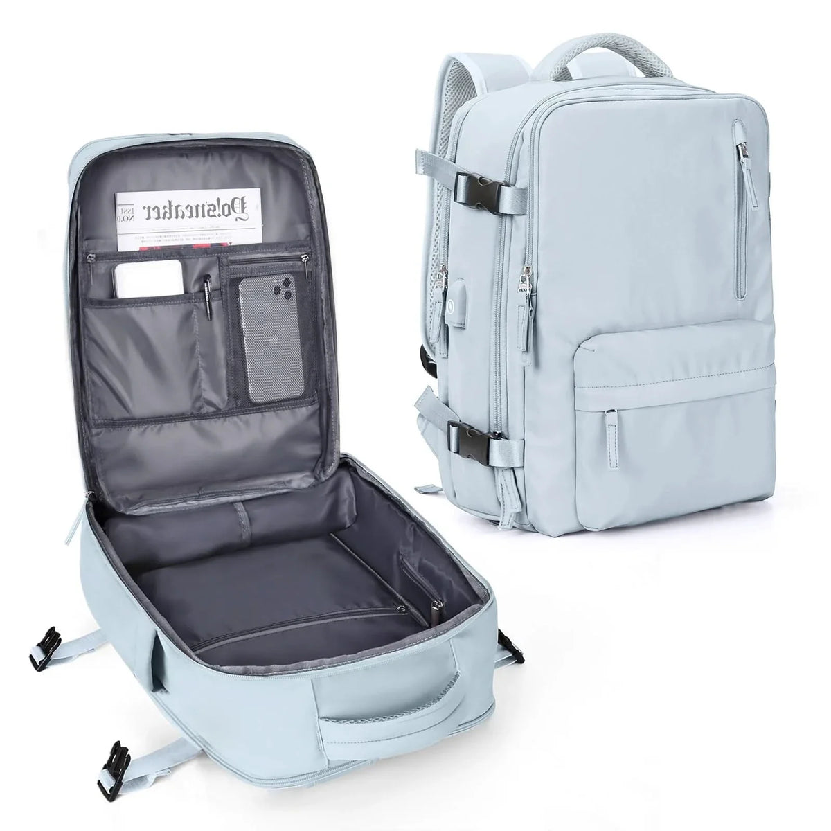 Veelzijdige laptoprugzak voor school en reizen