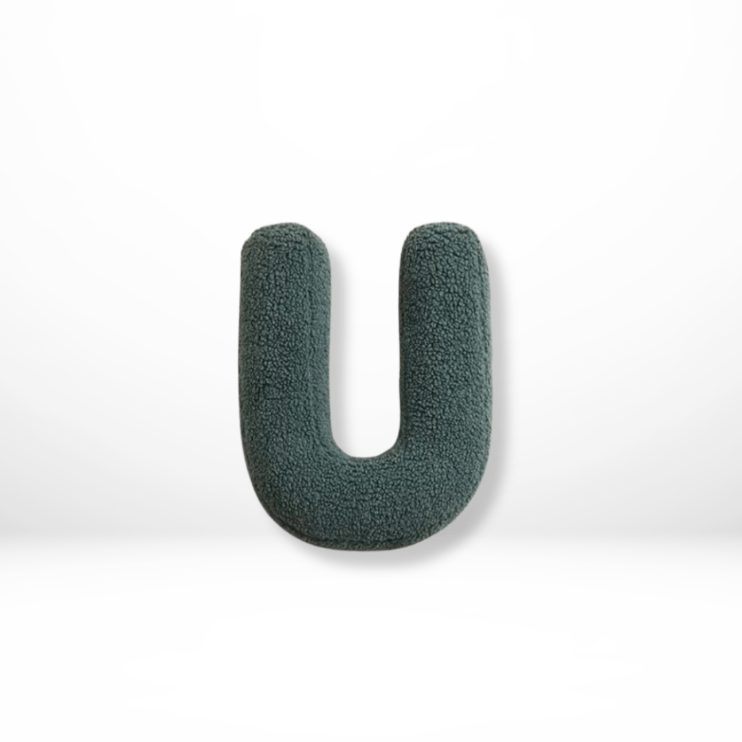 Fluweel letterkussen