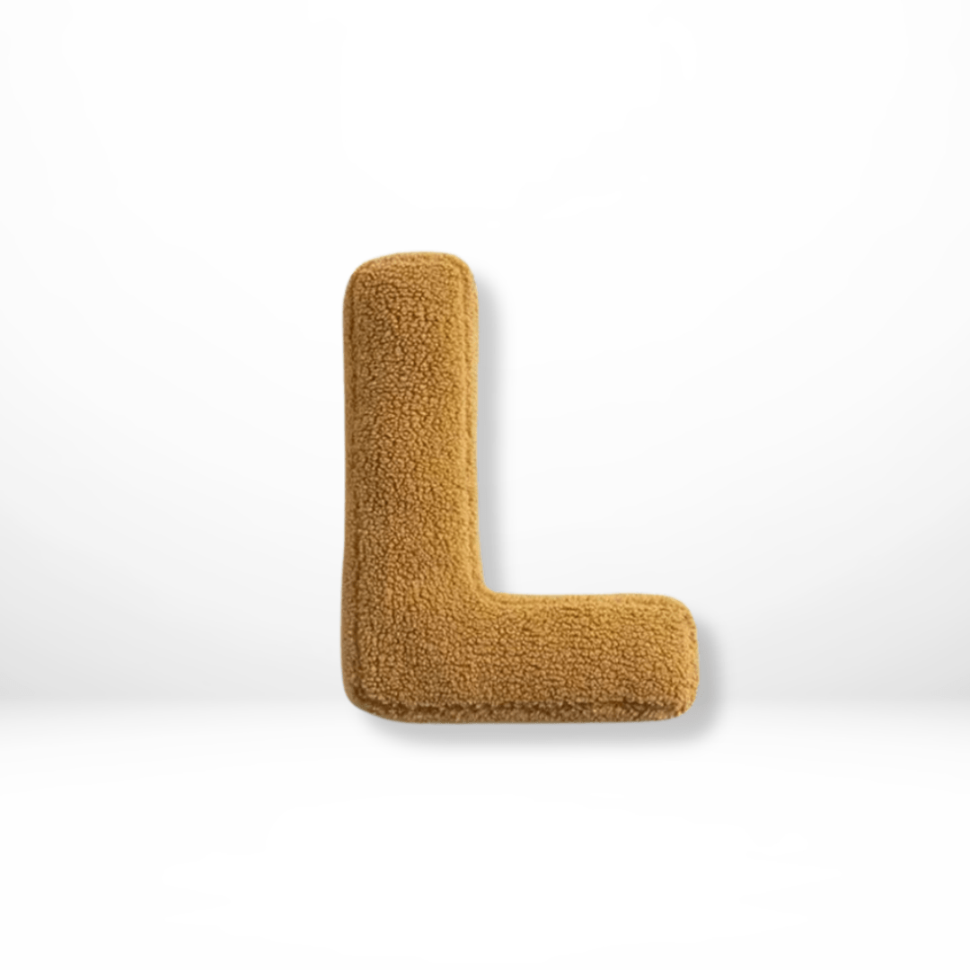 Fluweel letterkussen