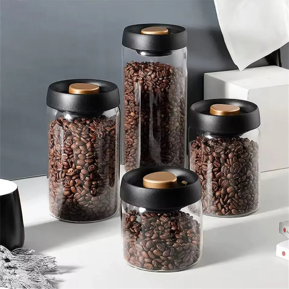 AromaGuard luchtdichte glazen koffiebus