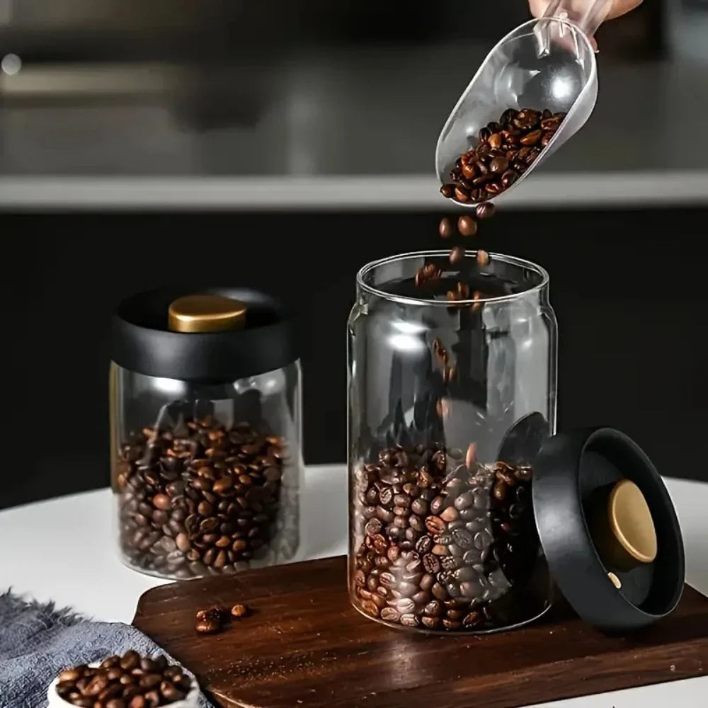 AromaGuard luchtdichte glazen koffiebus